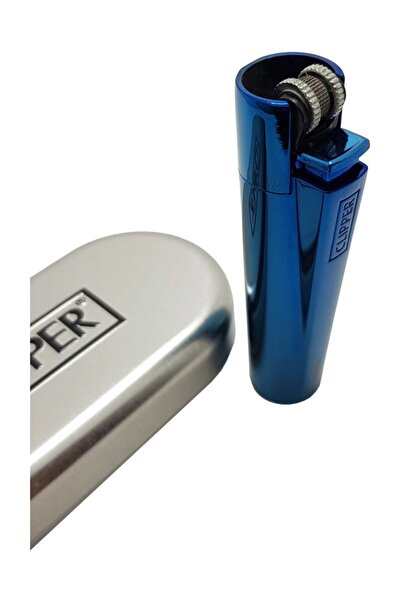 Genel Markalar Metal Parlak Mavi Çakmak