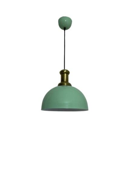 Rsylight Retro Metal Dekoratif Yeşil Rustik Tekli Sarkıt Avize Çap 30 Cm