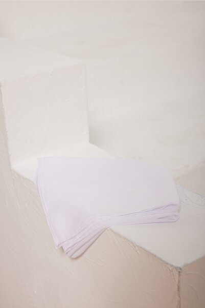 Gülsoy Pamuklu Kesik Elyaf Dikişli Tülbent Optik Beyaz