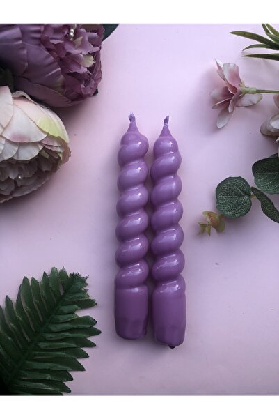Elif Design Burgu Şamdan Mumu Tombik Burgu Kokulu Mum Spiral Mum (1 ADET)