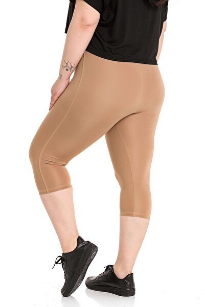 DISENTIS MODEST Γυναικείο καλσόν με ελαστική μέση Karyoka ραμμένο κάτω από το γόνατο Mink