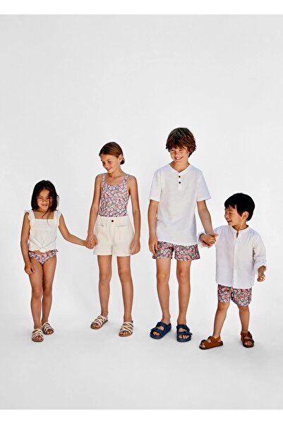 MANGO Baby Fırfırlı Çiçekli Bikini Altı
