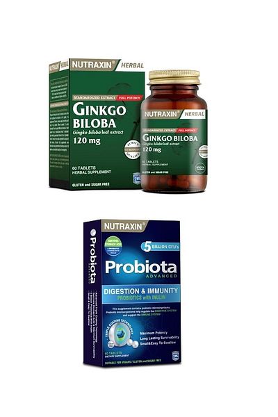 Nutraxin GinkgoBilobaandProbiota60 Tablets Set