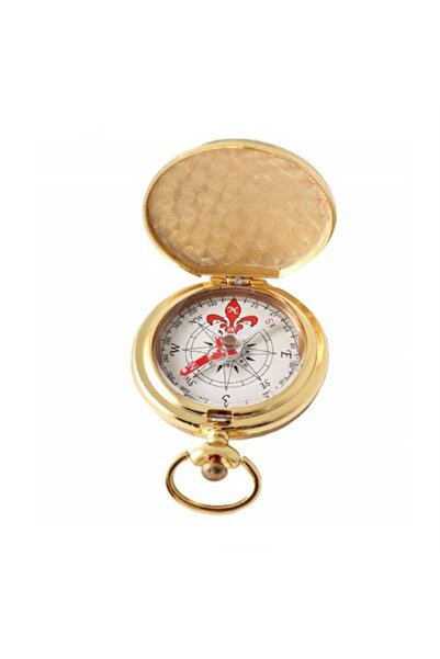 keyfim shop Ahşap Kutulu Köstekli Pirinç Pusula