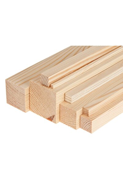 iAhşap (2x5 cm x 200 cm 1 Adet) Çıta Taslak Tahta Blok ve Kereste