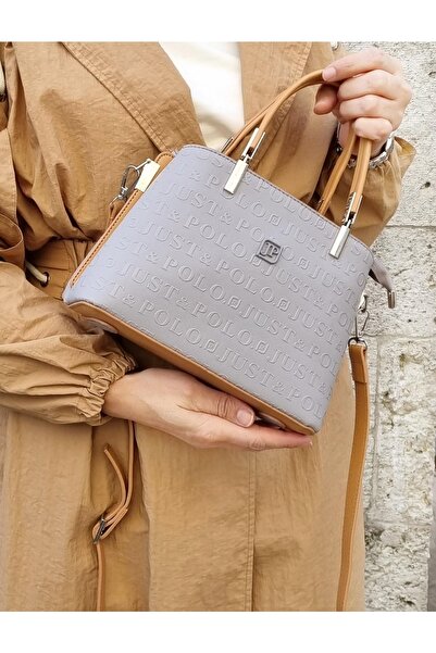Just Polo حقيبة كروس نسائية منقوشة مطبوعة قابلة للتعديل بحزام طويل حقيبة كتف حقيبة كلاتش (كانتامجلسين)
