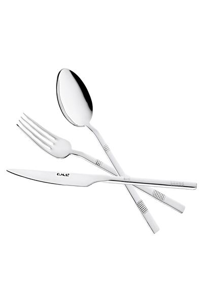 OMS 4120 36 Piece Almendra Stainless Steel Fork Spoon Knife Set