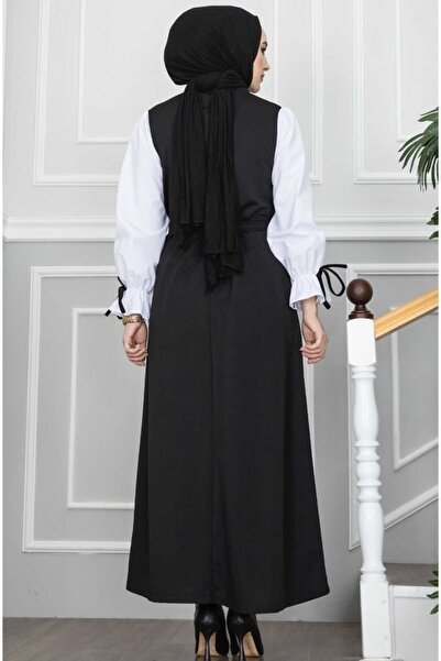 VOLT CLOTHİNG Hidžábové šaty s balonovým rukávem