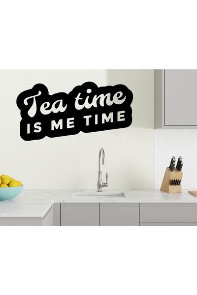 BK ملصق حائط بتصميم وقت الشاي المنزلي-1