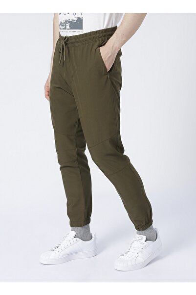 Aeropostale E-8318 Elastic Standard Fit Straight Khaki Men's Chino Pants