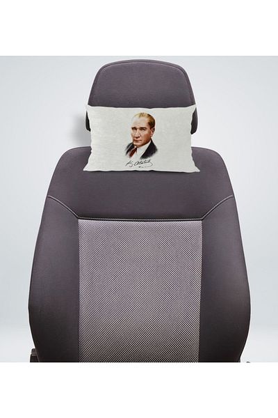Bk Gift هدية وسادة مقعد سيارة مستطيلة بتصميم أتاتورك - 12