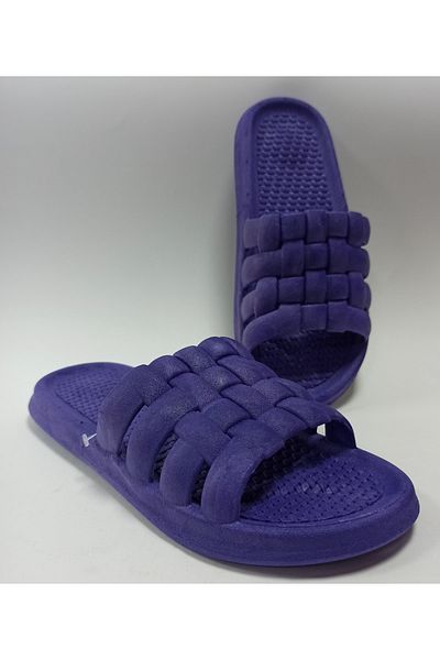 GEZER Purple Anti-Slip Plastic Water-Resistant Soft Sole Brand Daily Women's Slippers