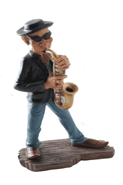 Legal Saksafon Çalan Müzisyen Biblo