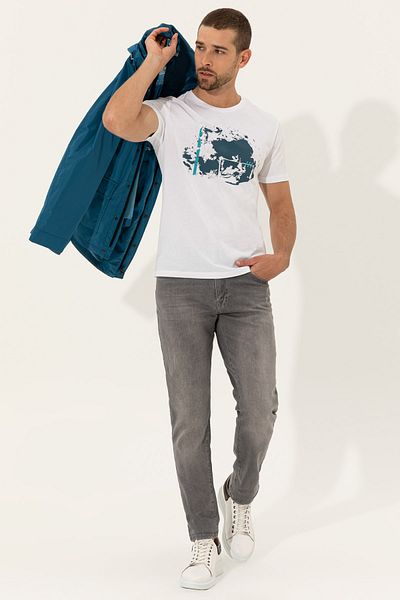 Pierre Cardin Λευκό ανδρικό T-Shirt - G021Sz011.000.1373923