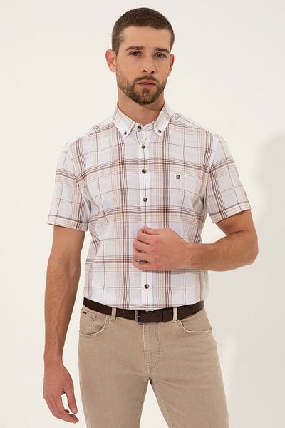 Pierre Cardin Ανδρικό καφέ Gomlek Kisakol G021Sz004.0001369646Vr029