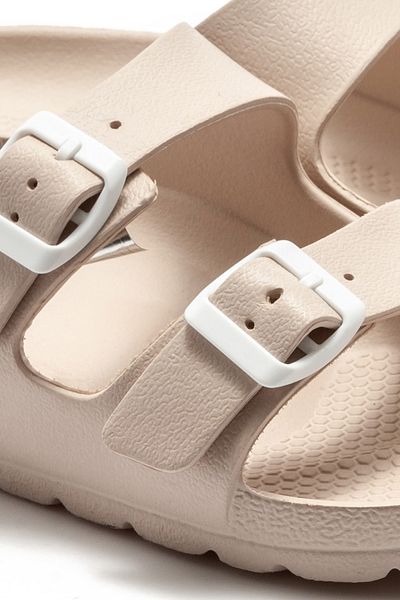 Twigy Women's Double Buckle Women's Summer Comfortable and Stylish Slippers