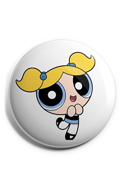 Hasbihal Power Puff Gırl V2 Iğneli Çanta Rozeti.