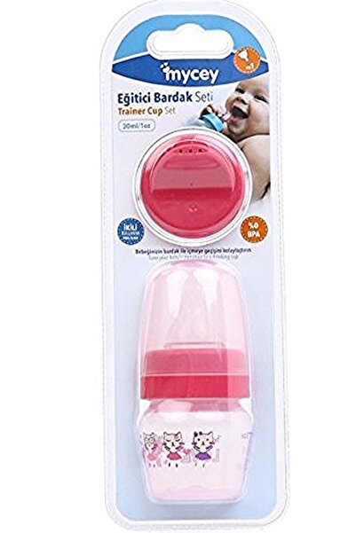 mycey Eğitici Bardak Seti Pembe 2li Kullanım No:1 K:5050