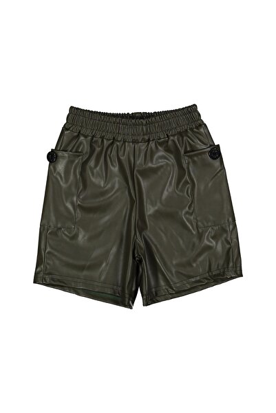 markam Kız Çocuk 5/14 Yaş Deri Büyük Cepli Şort