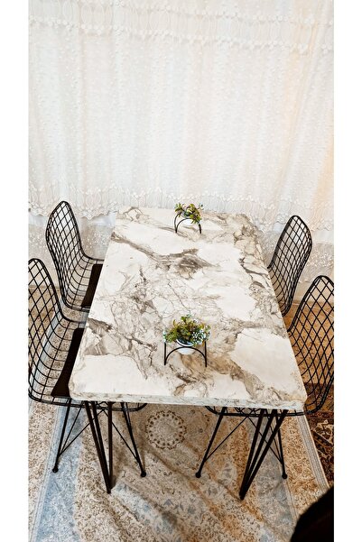 YusGos Atlantik Çam Desen Oval 70x110 Mutfak Masası Masa Mutfak Masa Yeni Model Sadece Masa