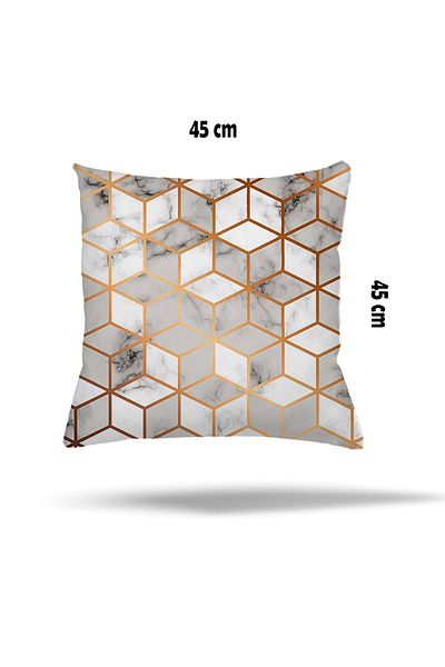 linazaitun Ethnic Floral Patterned Geometric Patchwork Pillow Case - Hidden Zipper