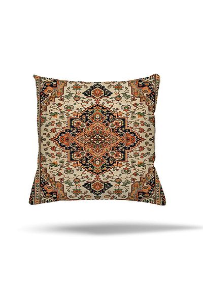 linazaitun Ethnic Floral Pattern Γεωμετρική Μαξιλαροθήκη Patchwork - Κρυφό φερμουάρ