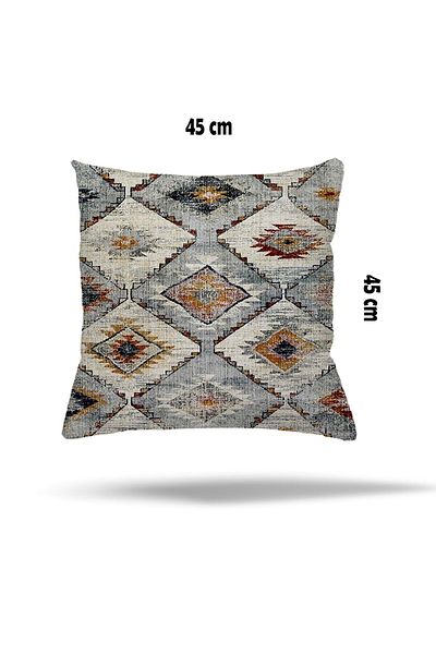 linazaitun Față de pernă cu fermoar ascuns cu model etnic geometric cu model Kilim Husă de pernă pentru scaun husă de pernă