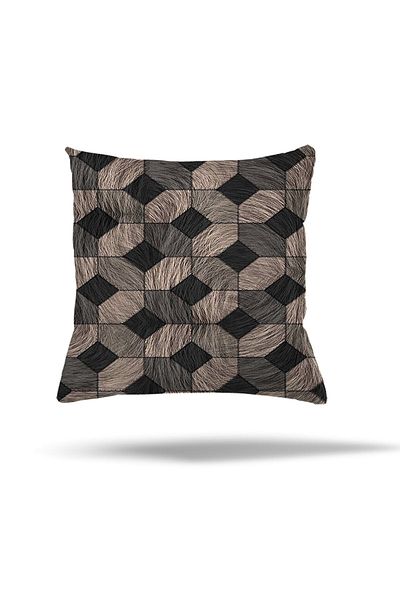 linazaitun Față de pernă cu fermoar ascuns cu model geometric Husă de pernă pentru scaun