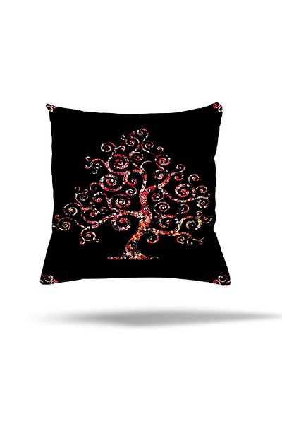 linazaitun Flower Crow's Feet Feather Patterned Hidden Zippered Pillowcase Throw Pillow Cover Seat Pillow Case