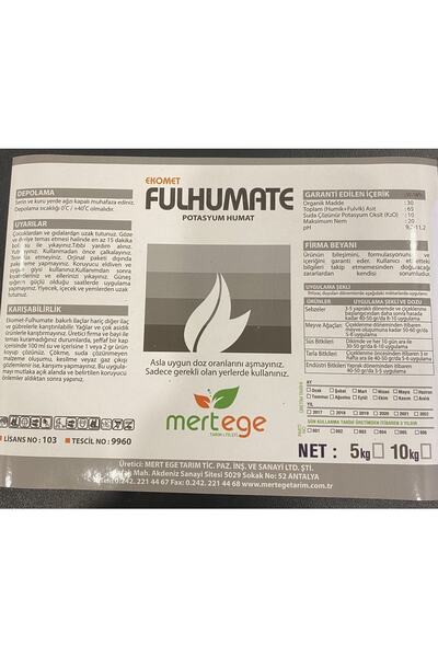 mert ege Potasyum Humat 25 kg Fulhumate