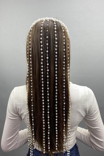 Bontex Νυφικό στέμμα χέννας ειδικής σχεδίασης με πέρλες – Αξεσουάρ μαλλιών γι...