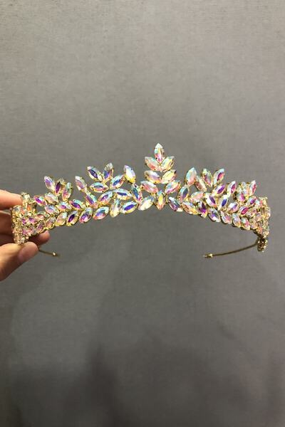 Bontex Γυναικείο Στέμμα Νύφης με Πέτρες Janjanli και Χένα – Αξεσουάρ Νύφης