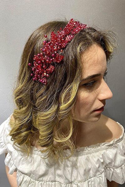 Bontex Coroana Miresei Coroana de Nuntă Model Frunze de Viță de Vie Burgundy ...