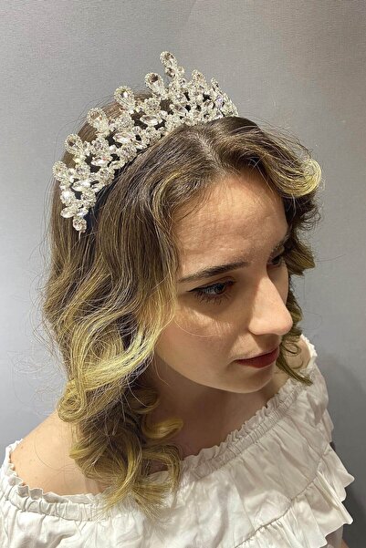 Bontex Νυφικό στέμμα χέννας σε ασημί χρώμα, μοντέλο Beety – Αξεσουάρ νύφης