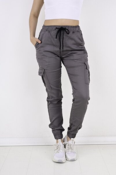 QUITS KIDS Bel ve Paça Lastikli Yanları Kargo Cep Kadın Pantolon-19000