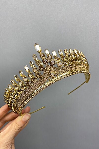 Bontex Coroană de mireasă pentru nuntă, culoare miere, Anteras Henna – Acceso...