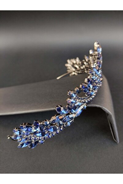 Bontex Αξεσουάρ Μαλλιών Μαύρο Μεταλλικό Στέμμα Νύφης με Κρυστάλλινες Πέτρες σ...