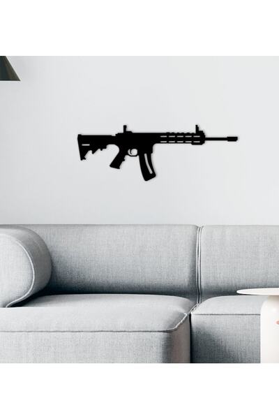 Bk Gift Gift Silah Tasarımlı Ahşap Duvar Süsü-52