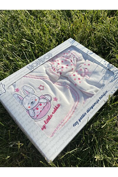 Hopipop Yeni Doğan Pamuklu 5'li Zıbın Set