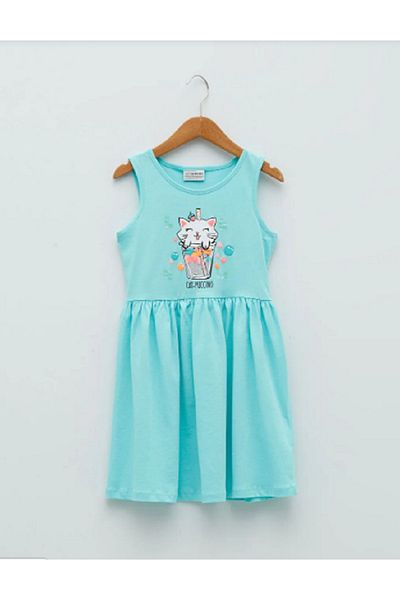 LC Waikiki Girl - Crew Neck Printed Dress