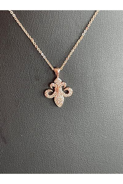 Gönülden Tasarım Gold Color Flower Thin Chain Gift Jewelry Necklace