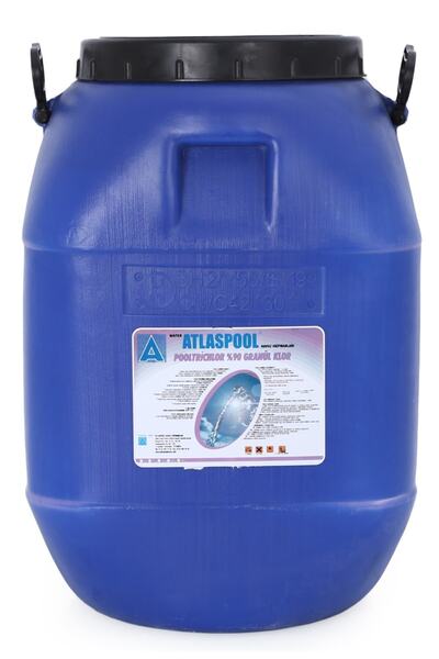 Atlaspool % 90 Lık Toz Klor Granül Trichlor 50 Kg Havuz Kimyasalı