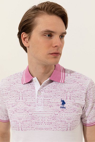 U.S. Polo Assn. Ανδρικό μωβ μπλουζάκι