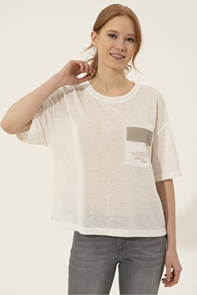 U.S. Polo Assn. Λευκό γυναικείο μπλουζάκι