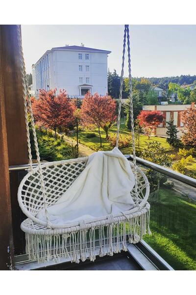 Designartist Makrome Örgü Salincak 2 Kişilik