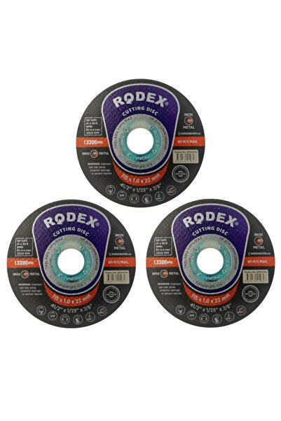 Telvesse Rodex Inox Metal Kesici Taş Disk Taşlama Spiral Kesme Taşı 115 X 1 M...