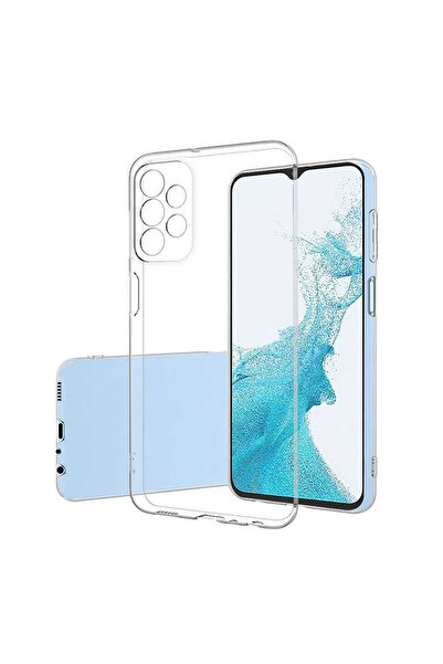 Fibaks Samsung Galaxy A33 5g Uyumlu Kılıf Kamera Korumalı Şeffaf Esnek Silikon Kapak