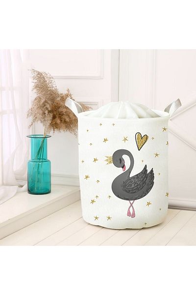 instababyrooms Foldable Felt Multi-Purpose Toy Storage Box Dirty Laundry Picnic Basket