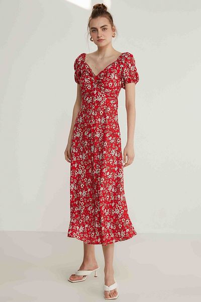 Vitrin Kleid - Rot - Basic