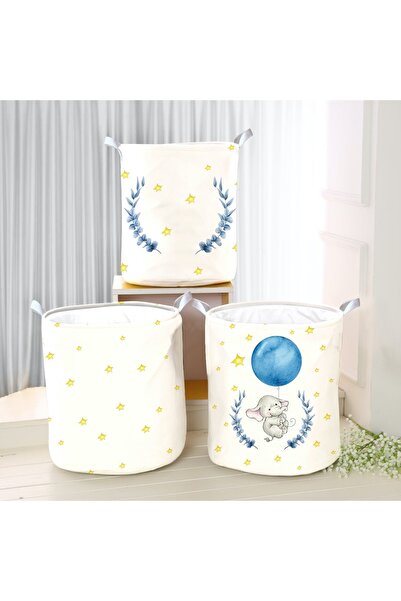 instababyrooms صندوق تخزين ألعاب متعدد الأغراض قابل للطي، سلة نزهة للغسيل القذر